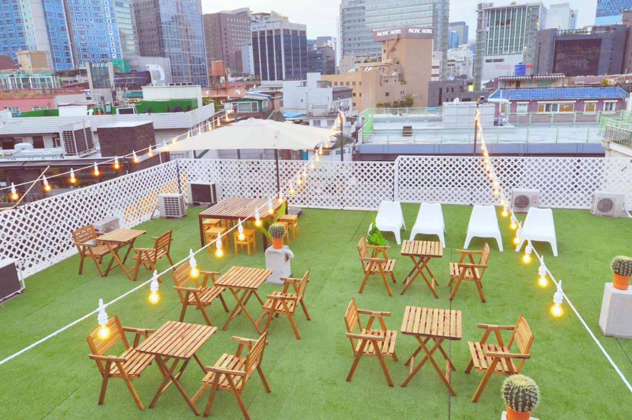 Oyo Rooftop Hostel Seul Exterior foto
