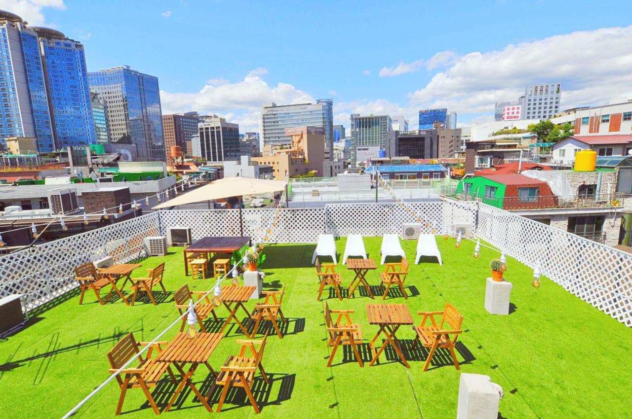 Oyo Rooftop Hostel Seul Exterior foto